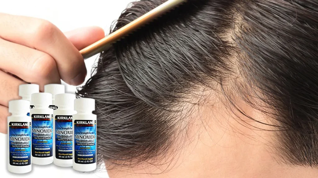 can i comb my hair after applying minoxidil