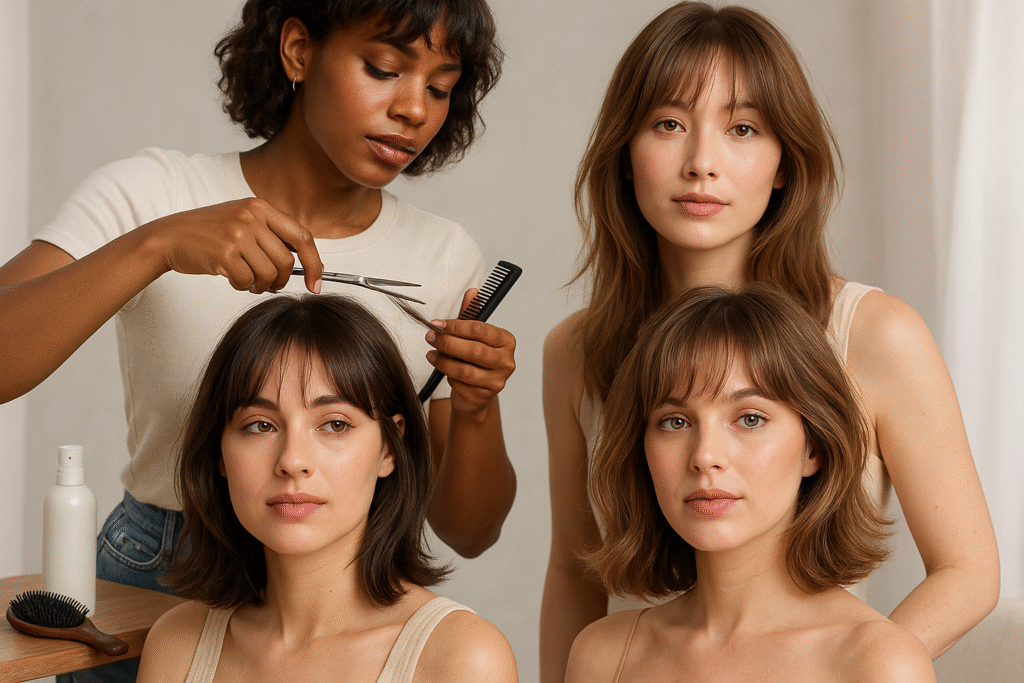 wispy bangs hairstyles